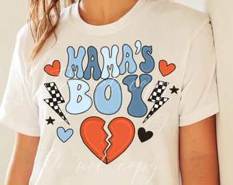 Heartbreaker Mamas Boy PNG, Sublimation Design, Siebdruck Design