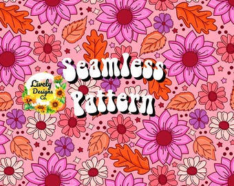 Seamless Pattern Floral Fall