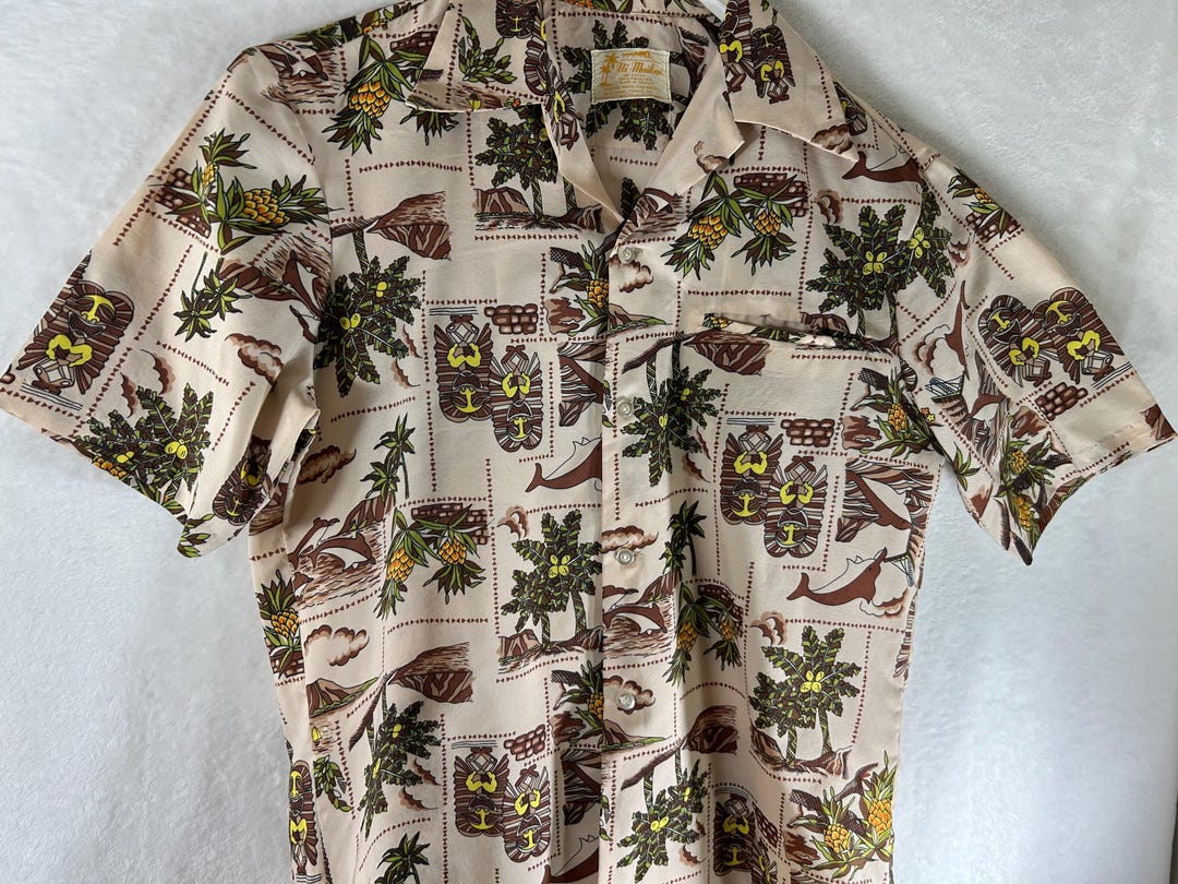 Vintage Vintage 60s Ui Maikai Hawaiian Aloha Shirt - Medium - Etsy