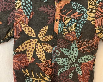 Vintage Billabong Hawaiian Aloha Shirt: XL Cotton Floral Print