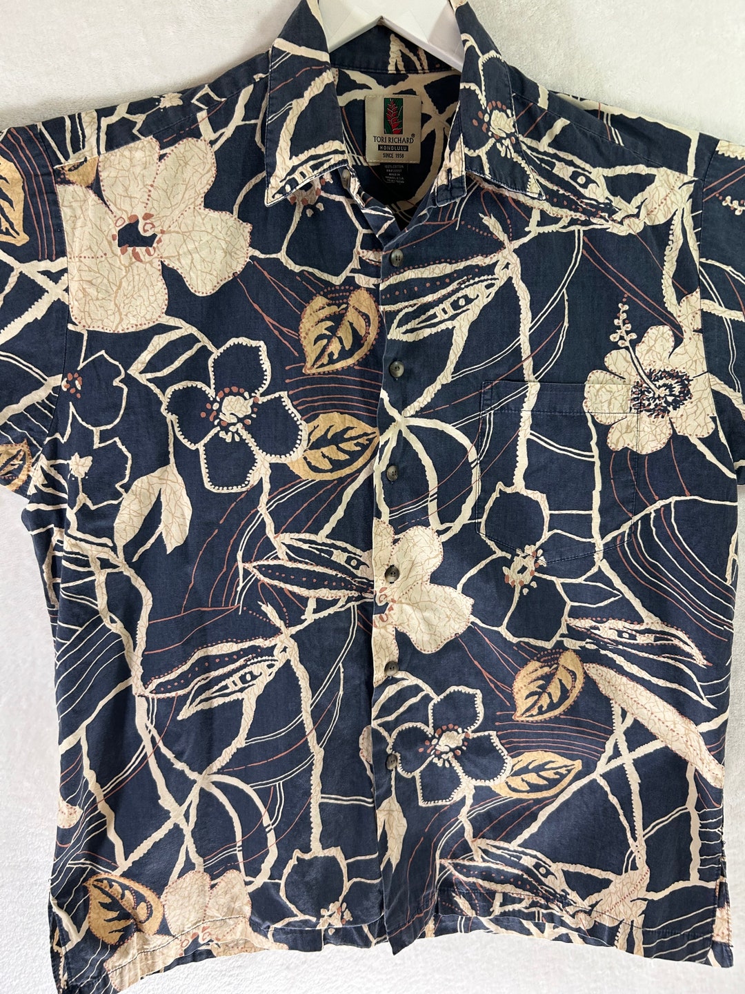 Richard of Wales Tartan Vintage Leaves Hawaiian Shirt main image 1