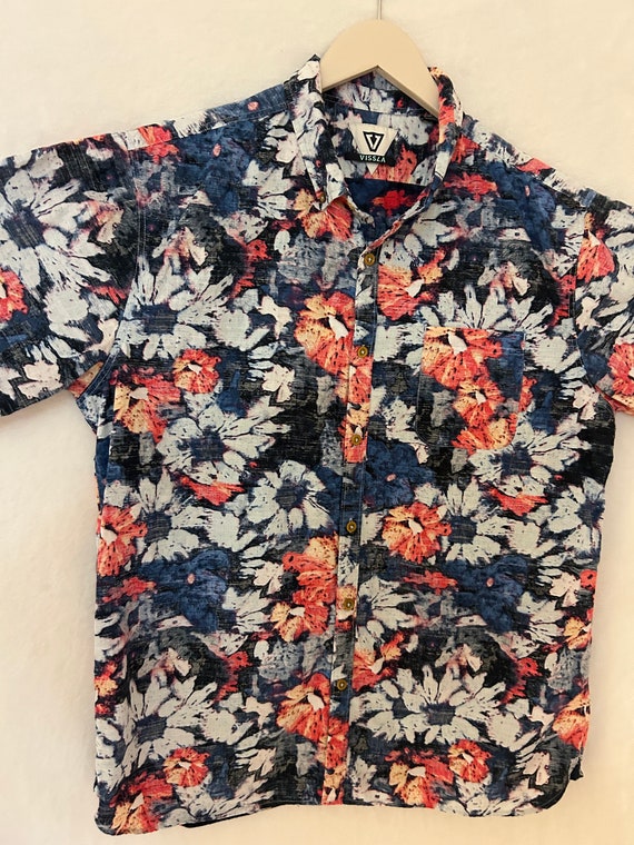 vintage vissla  Hawaiian Aloha shirt kids  XL 100… - image 6