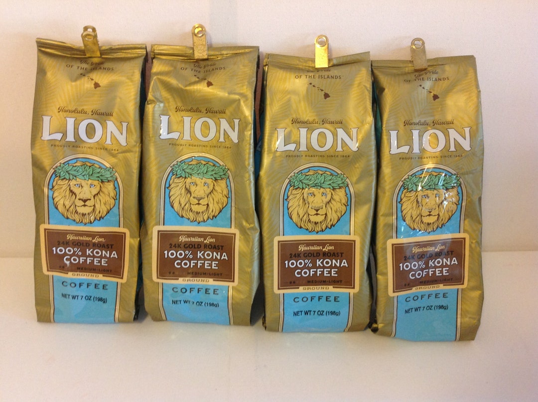 LION Coffee Kona 100% 粉 ✖️2袋 楽天市場】ライオンコーヒー 100％ コナコーヒー 豆 2袋セット