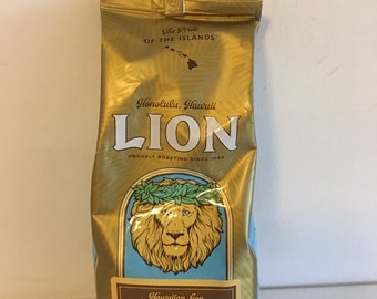 1 lion 100% Kona coffee whole bean bb 12/2024 w/ free shipping