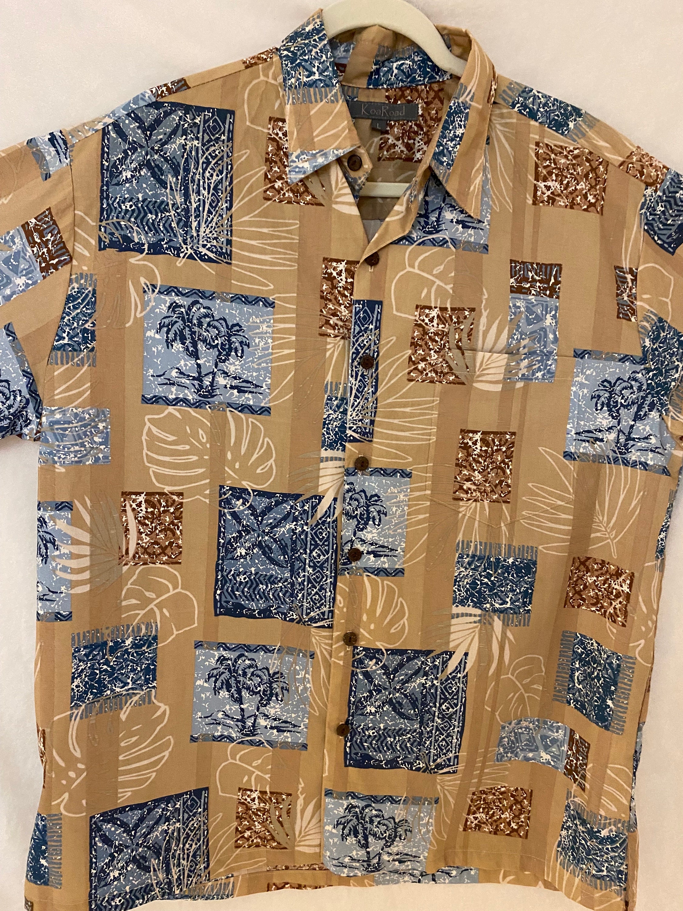 Vintage Hawaiian Aloha Shirt Koaroad Made in Hawaii Large