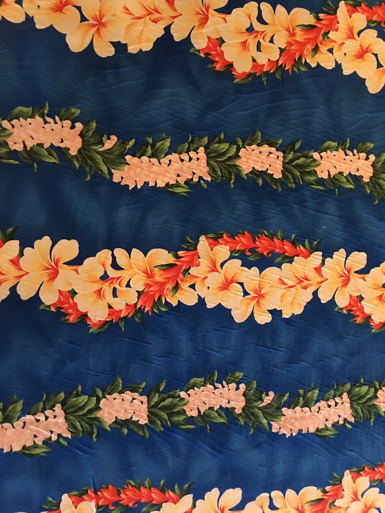 Hawaiian Fabric 100 Cotton by the Yard With Free Shipping Etsy