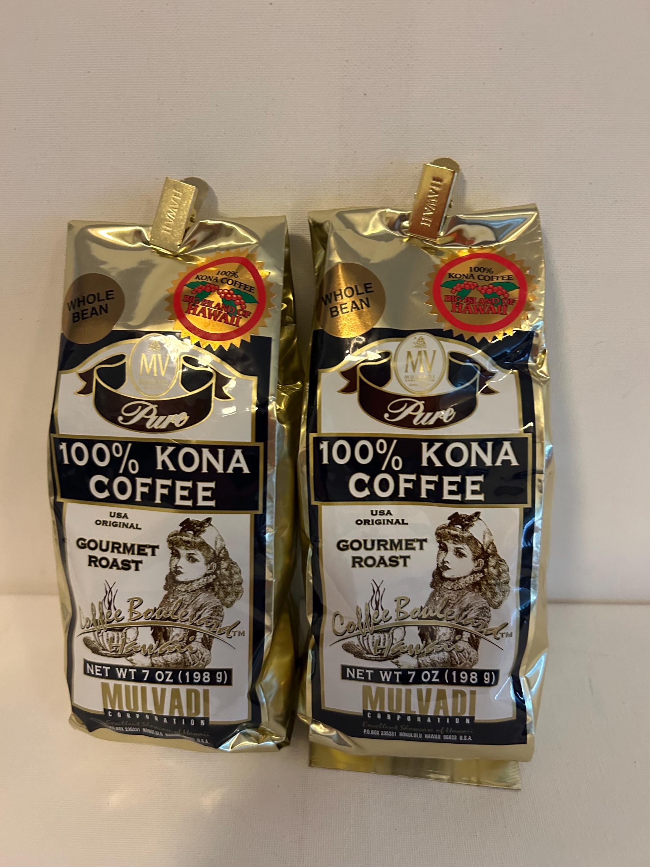 Mulvadi 100% Kona Coffee Whole Bean Bb 1/2026 Great Value