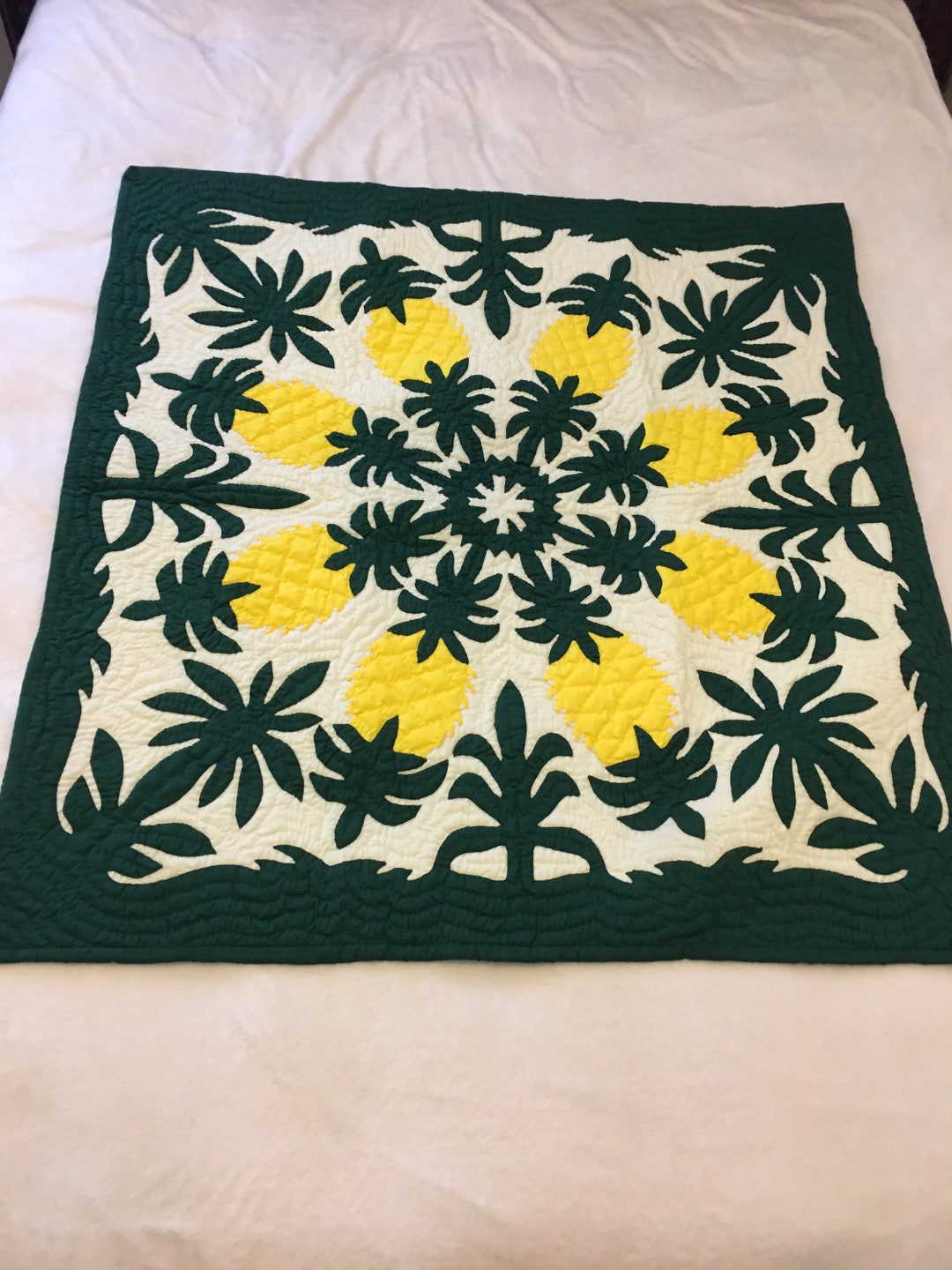 Hawaiian Handmade Quilts Baby Blankets/wall Hanging Pineapples Etsy