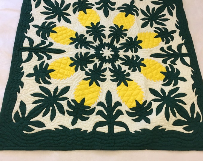 Hawaiian Handmade Quilts Baby Blankets/wall Hanging Pineapples Etsy