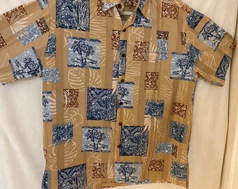 Vintage Hawaiian Aloha Shirt Koaroad Made in Hawaii Large