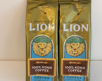 Lion 100 Kona Coffee: średnio palona, smak Aloha Bb 2/2027