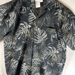 vintage Makani  Hawaiian Aloha shirt small 100% microfiber blue black mix summer vacation great value! AlohafromHawaiiUS