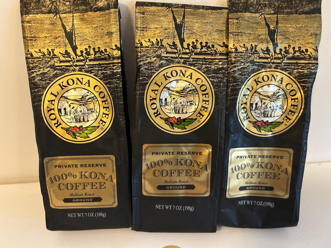 3-pack Hawaii Royal Kona Coffee, 100 Percent Ground, 7oz Bags Bb 2
