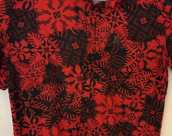 vintage Hawaiian Aloha shirt    hawaii2 XL  100% rayon with free shipping