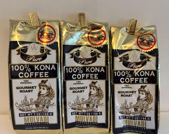 Mulvadi Kona Mielona Kawa 3-pak: 100 Kona, 7 uncji – produkt FreshQuality z Hawajów bb2/2027