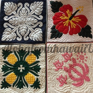 5 Hawaiian theme: Hawaiian quilts print on demand Digital instant download anywhere ! AlohafromHawaiiUS