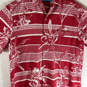 Camisa vintage Tory Richard Hawaiian Aloha pequena 100% algodão Obrigado por comprar! Aloha, do Havaí, EUA