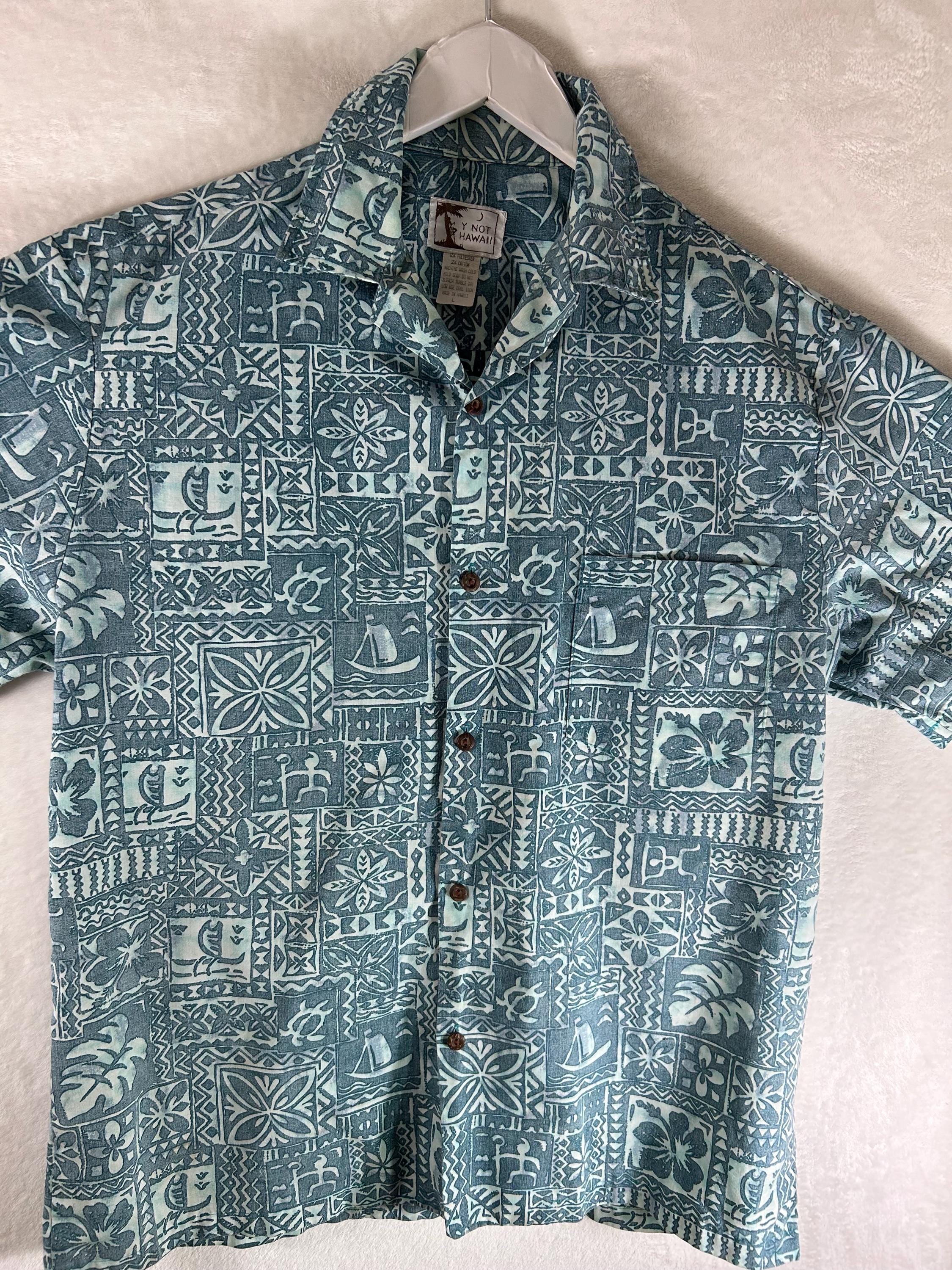 Vintage Hawaiian Aloha Shirt: Floral Print, Large - Etsy