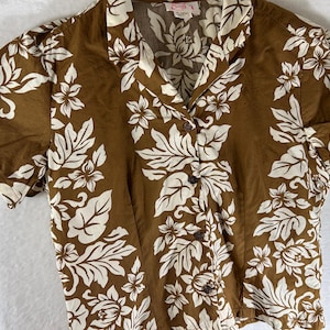 Vintage Hawaiian Shirt XL: USA Made Cotton Aloha Shirt