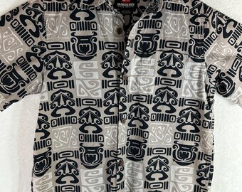 Vintage Quiksilver Aloha Hemd: Hawaiihemd aus 100% Baumwolle für Kinder