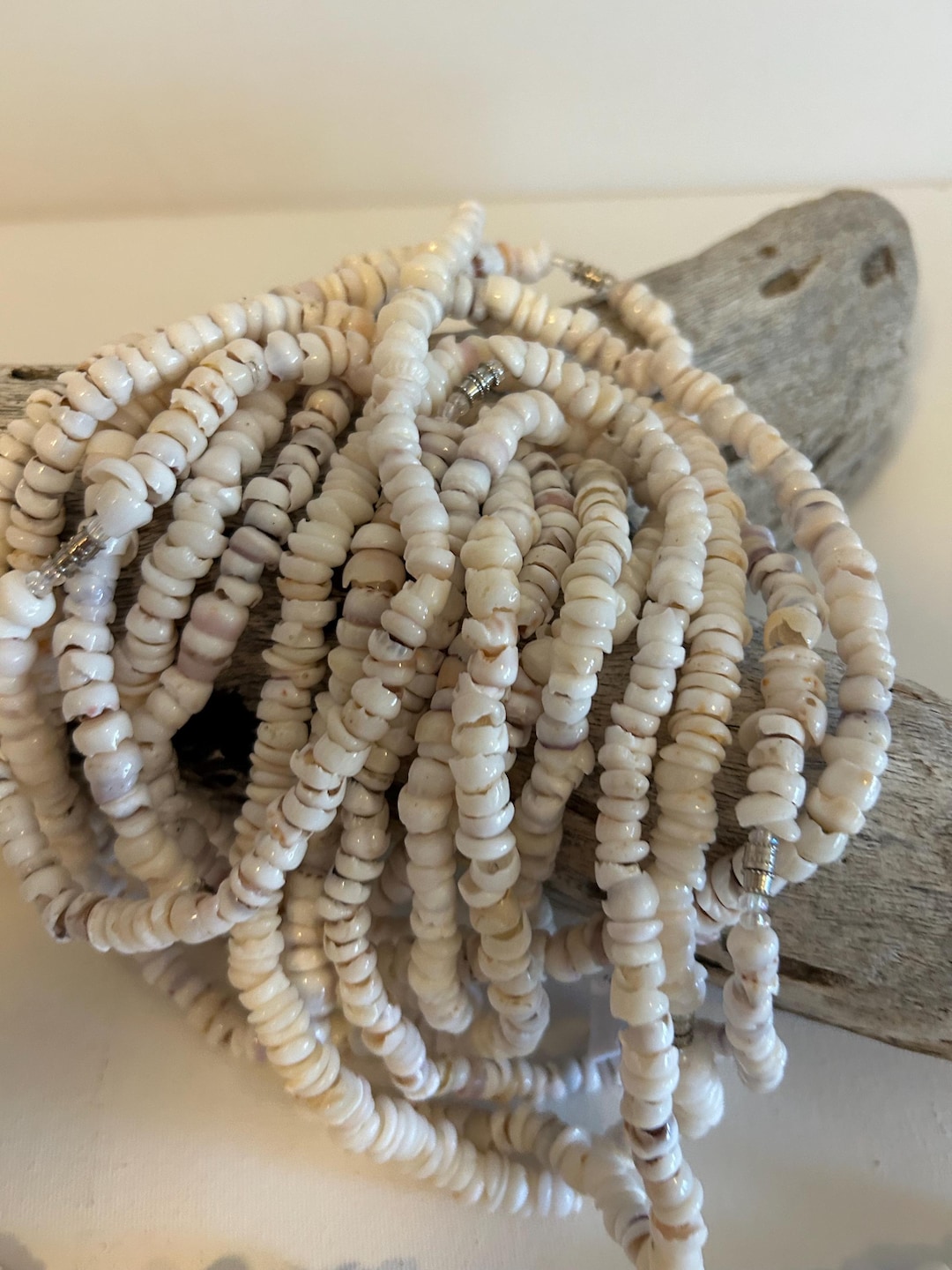 Natural Puka Shell Necklace: Hawaiian Beach Jewelry, 16 Inchquality ...