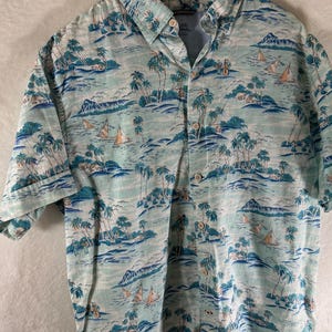 vintage Hawaiian Aloha shirt izod  made in hawaii XL  100% cotton Thank you for shopping! AlohafromHawaiiUS