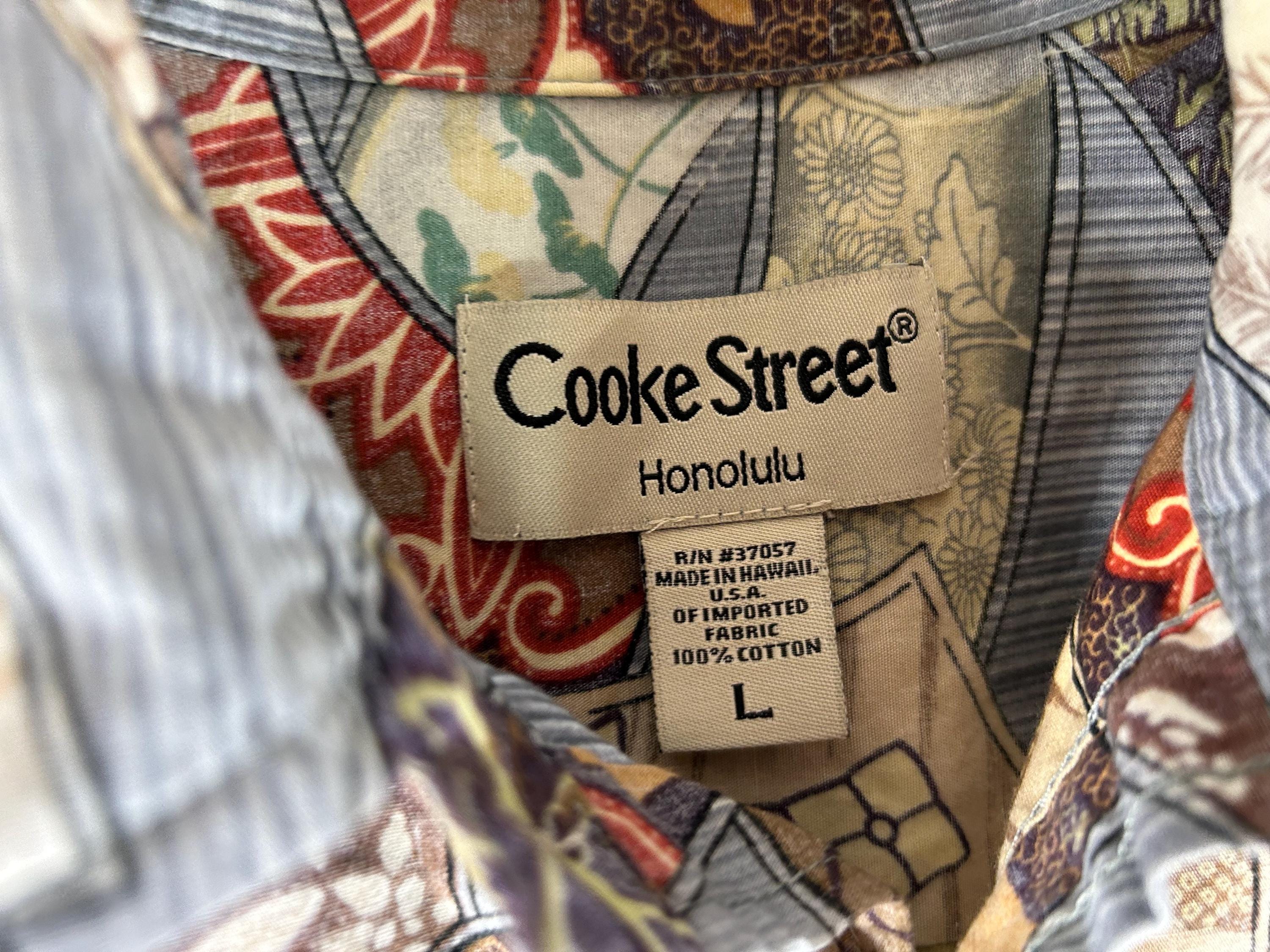 Vintage Cooke Street Hawaiian Aloha Shirt Made in Hawaii 100 Vintage Cooke Street Hawaiian Aloha Shirt Made in Hawaii 100