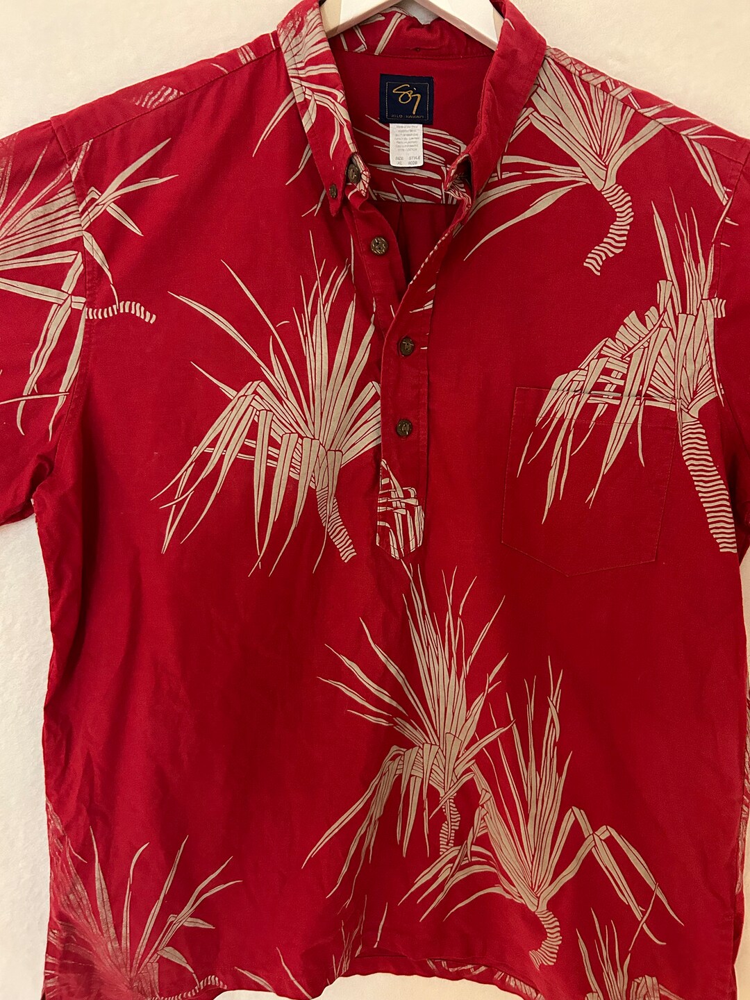 Gordon Red 02 Tartan Vintage Leaves Hawaiian Shirt