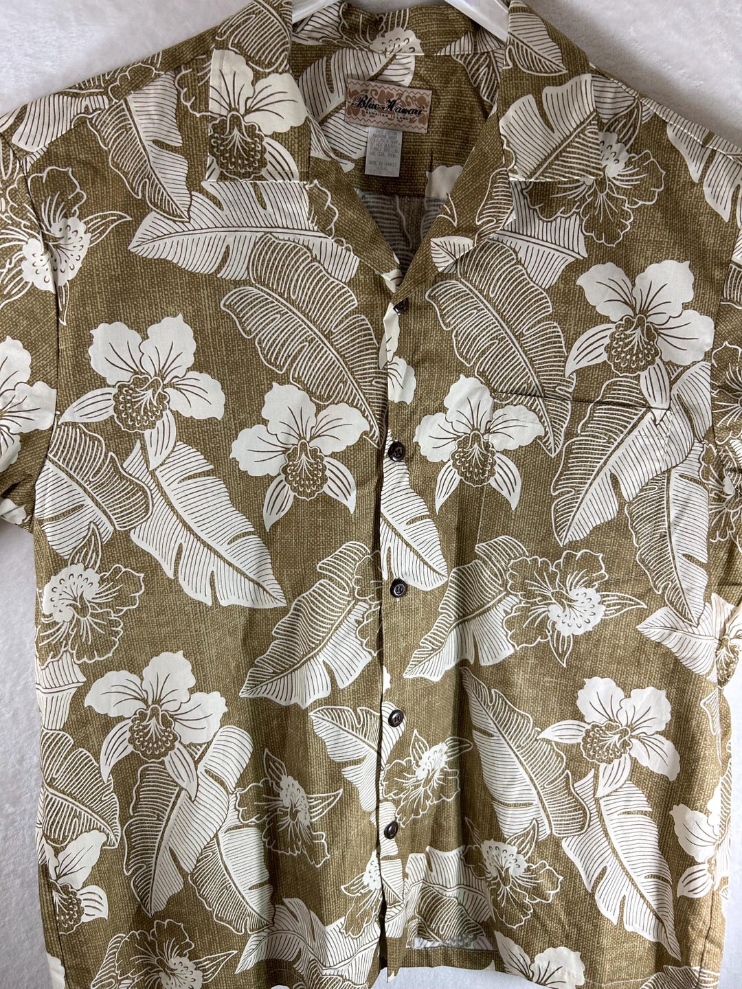 Vintage Hawaiian Aloha Shirt: Floral Print, 100 Cotton, 2xlquality
