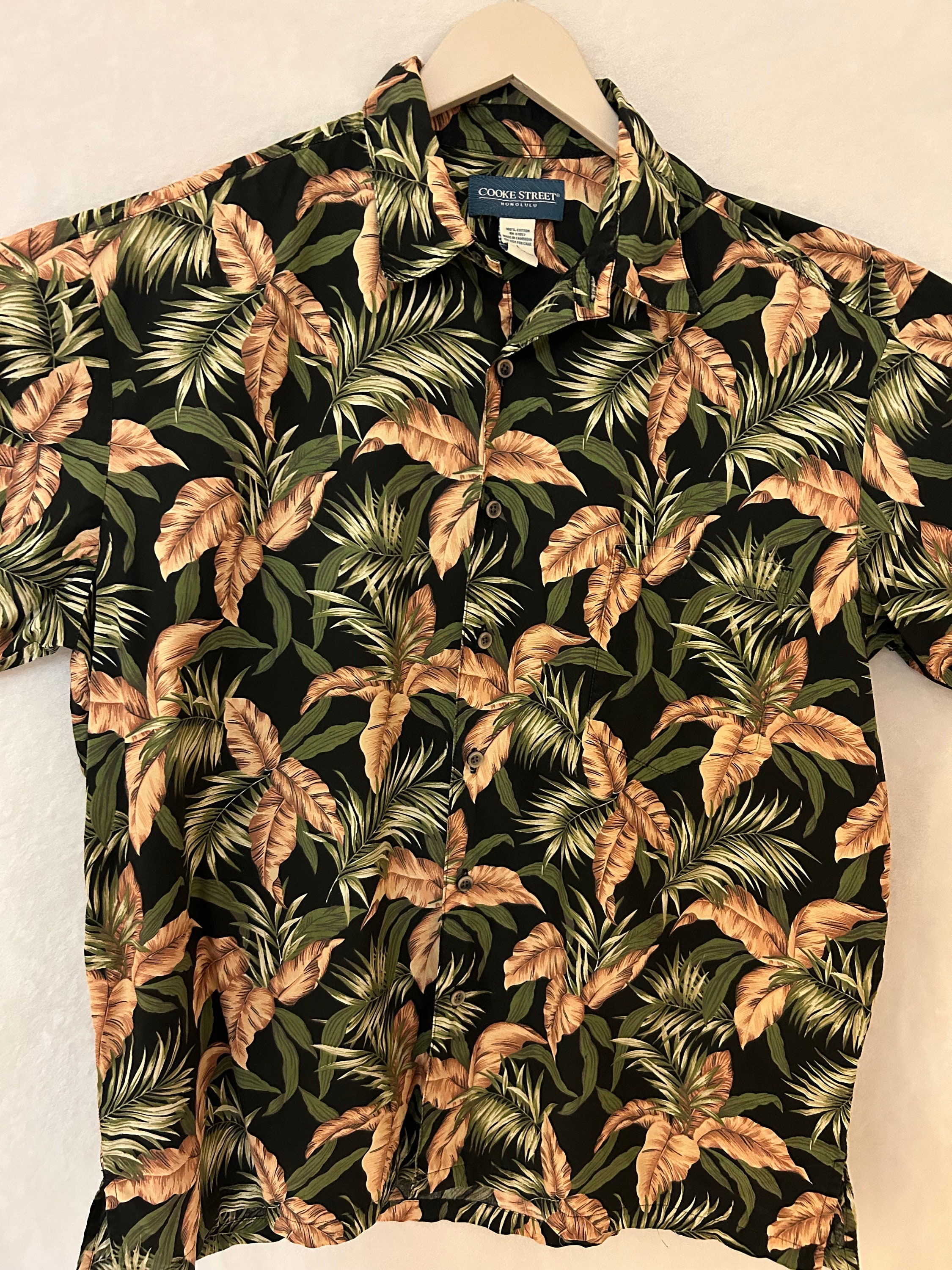 Vintage Cooke Street Hawaiian Aloha Shirt: 100% Cotton