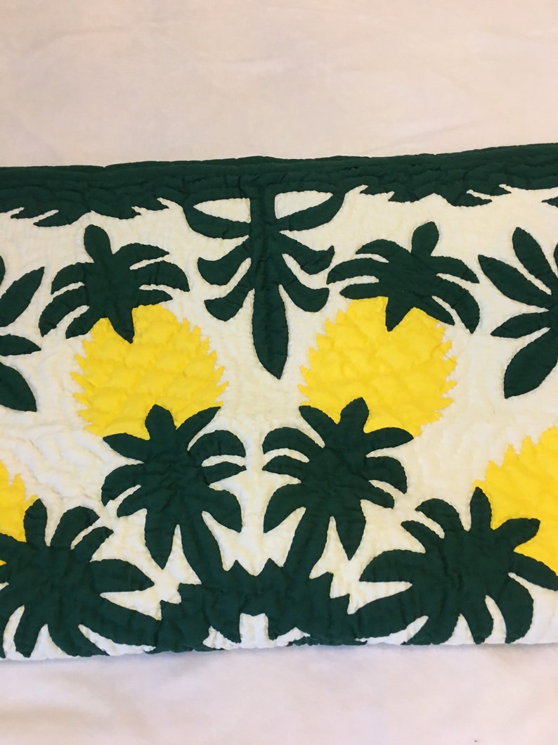 Hawaiian Handmade Quilts Baby Blankets/wall Hanging Pineapples Etsy