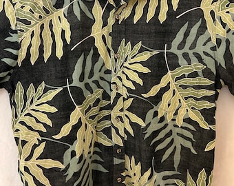 Vintage Cooke Street Hawaiian Aloha Shirt: 100% Cotton, Large
