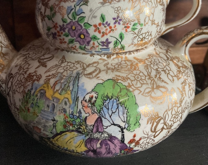Antique Lord Nelson “Pompadour” Stacking Tea Set