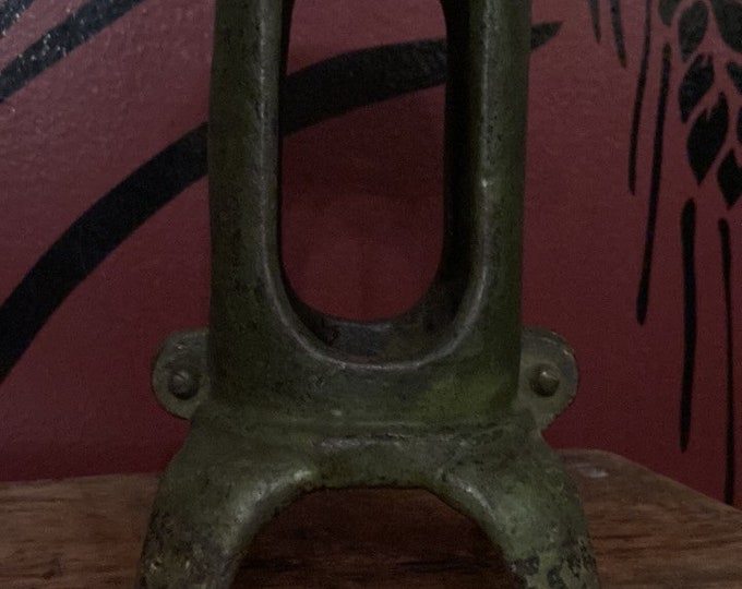 Antique Cast Iron Green Christmas Tree Stand