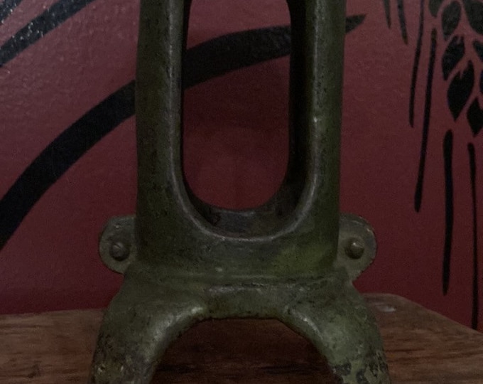 Antique Cast Iron Green Christmas Tree Stand