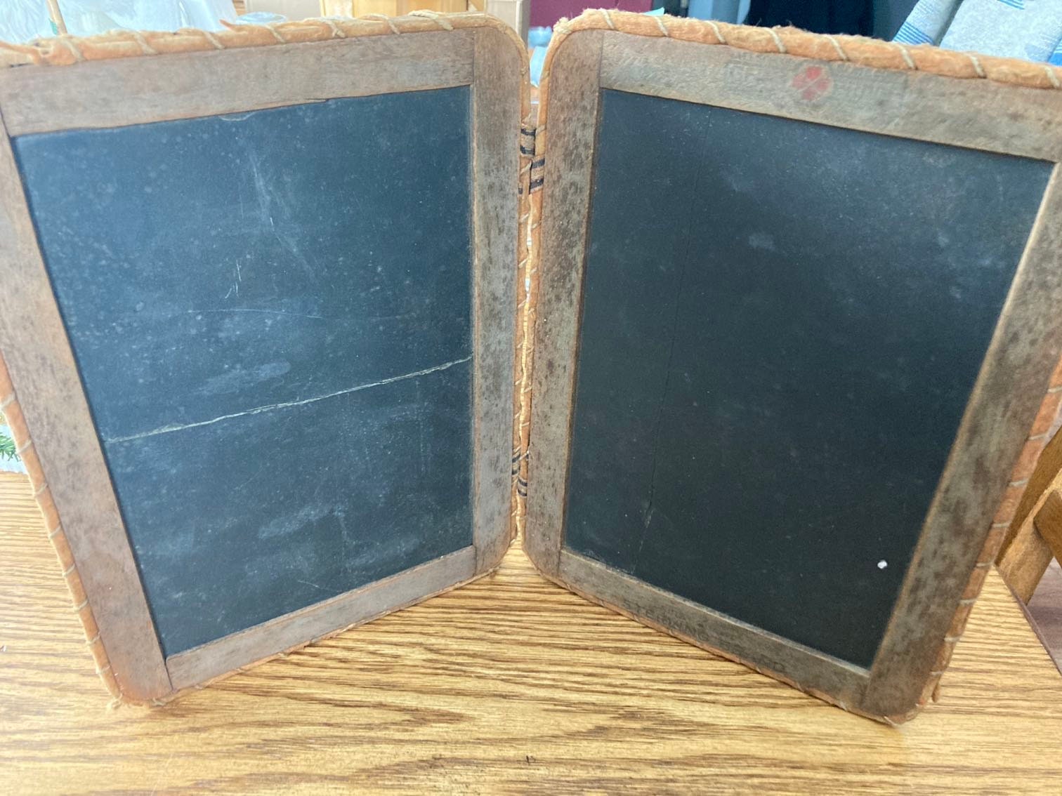 VINTAGE - Large Reversible - CHALKBOARD with OAK FRAME - USA made - ROWLES  **