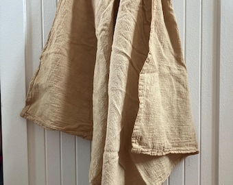 Primitive Style Large Tea Stained Flour Sack