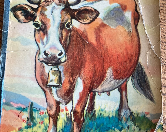 Antique Cows Children’s Grosset and Dunlap Oversized Book