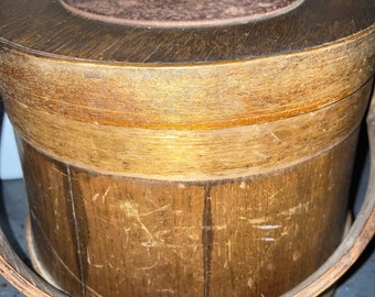 Antique G.L. Lane Firkin Sugar Bucket