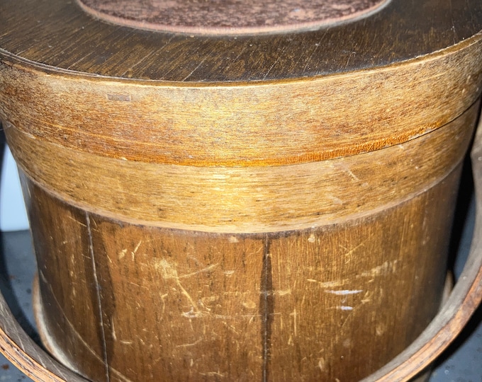 Antique G.L. Lane Firkin Sugar Bucket