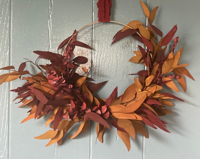 Dried Eucalyptus Hoop Wreath