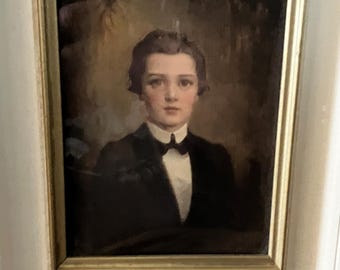 Vintage Ann Allaban “Paul” Framed Print