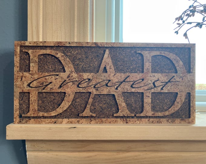 Wooden “Greatest Dad” Plaque