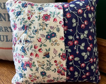 Vintage Quilt Repurposed into Miniature Pillow