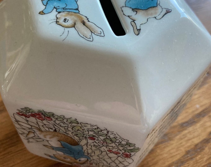 Vintage Wedgwood Peter Rabbit Piggy Bank