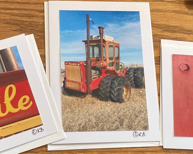 Bygone Days Farm Equipment Photo Greeting Cards