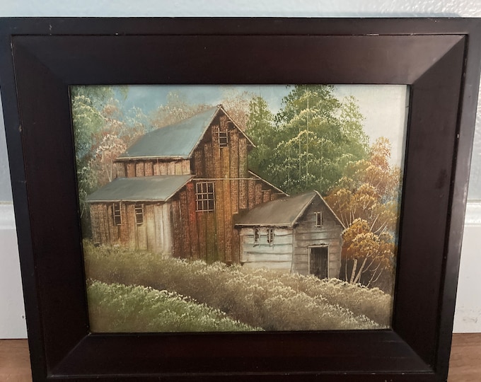 Vintage Oil Painting in Vintage Frame