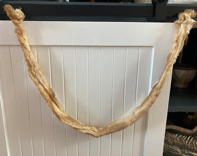 Coffee-Stained Cheesecloth Garland