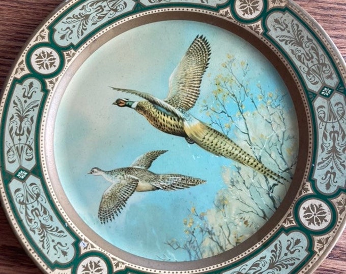 Vintage Baret Ware Plate with Pheasants