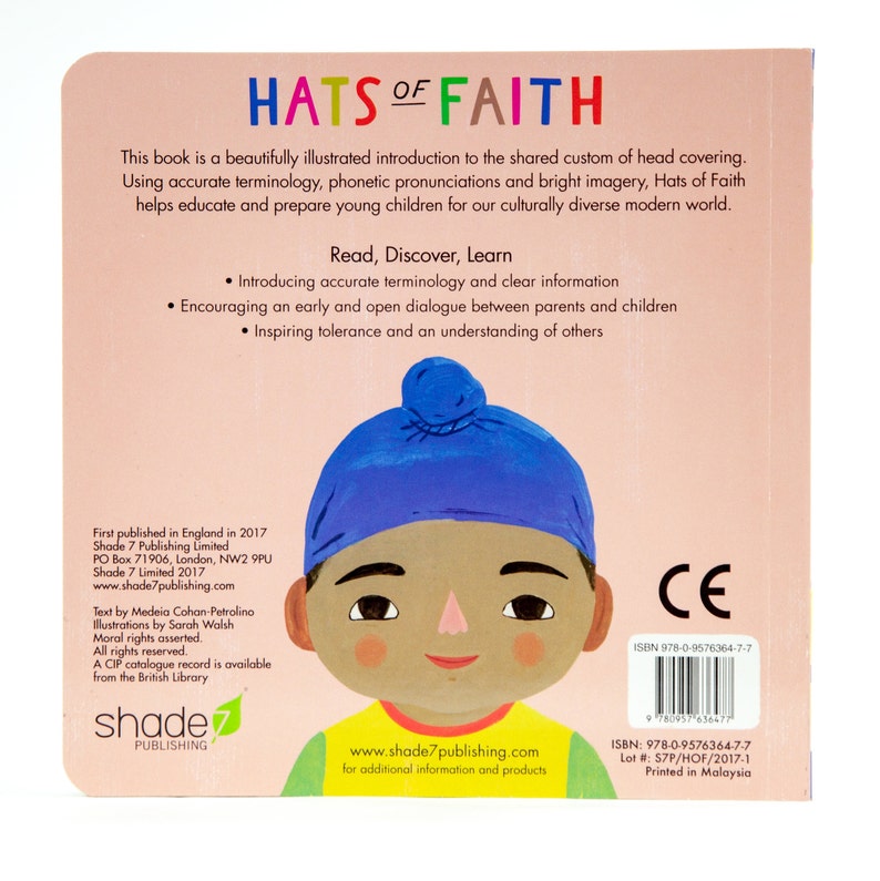 Hats of Faith Interfaith Children's Board Book Etsy